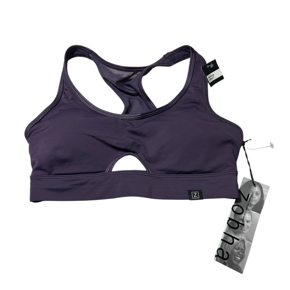 New Zobha Women’s Sports Bra Purple Small BNWT - Picture 3 of 7